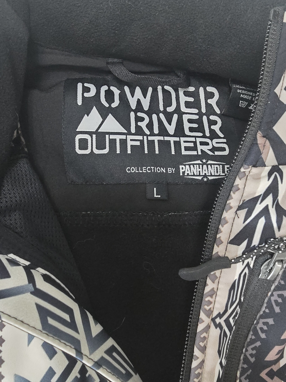 Powder River Outfitters Aztec Softshell Jacket Large Western Rodeo Coat